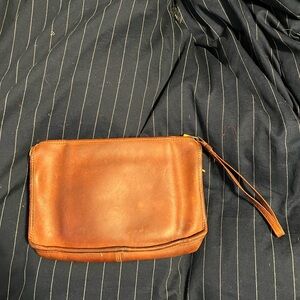 Vintage Coach wristlet Distressed Leather Basic Bag wrist purse